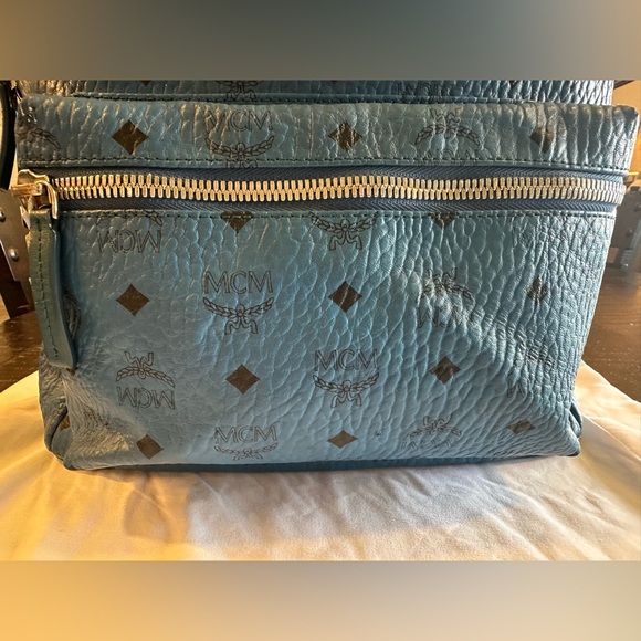 Large MCM Blue Backpack Preowned - Picture 7 of 16